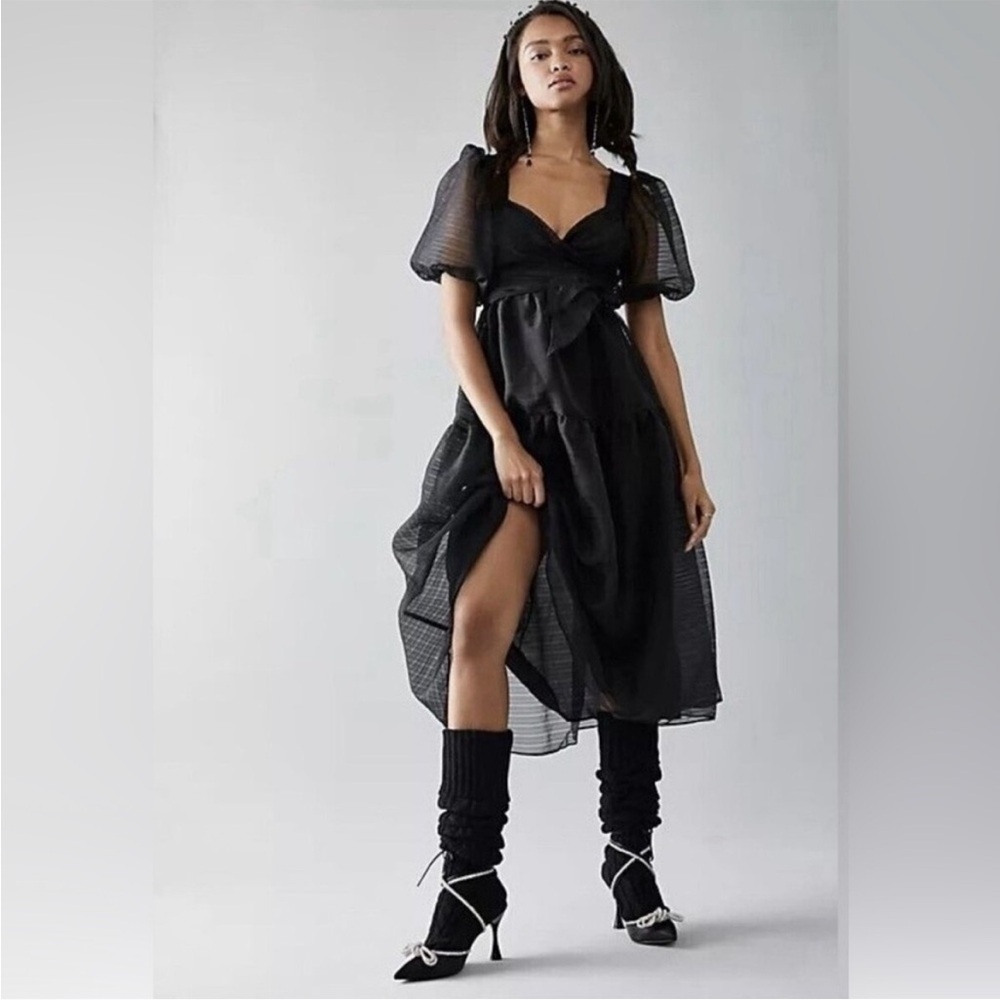 FREE PEOPLE Hailey Party‎ Dress black size 0 - Picture 3 of 12